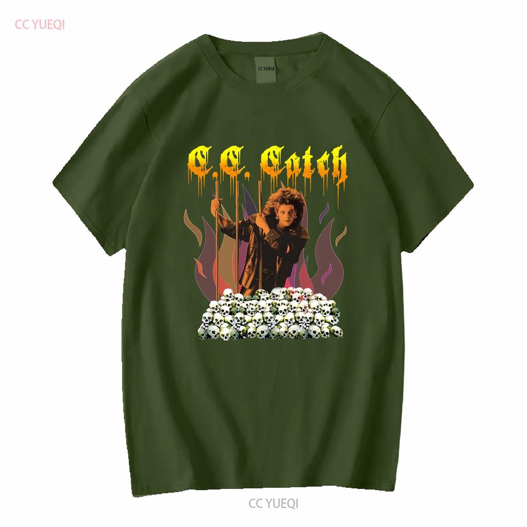 New Cc Catch Premium Retro Music American Black T Shirt Size S 5XL Long or Short Sleeves Vintage Washed Unisex Breathable