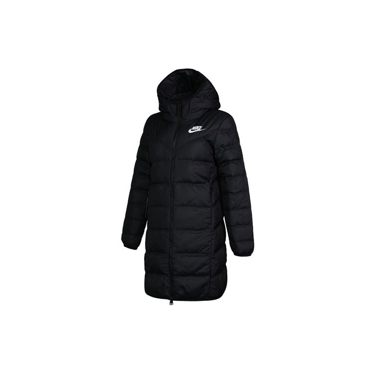 Nike Sportswear Windrunner Mid-Length Reversible Hooded Down Jacket Women Outerwear Black 939441-010