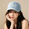 Fashion Hat Alphabet American Retro Hat Men's Tide Summer Visor Cap Cap Outdoor Cowboy Baseball Women's Spring Sun Protection
