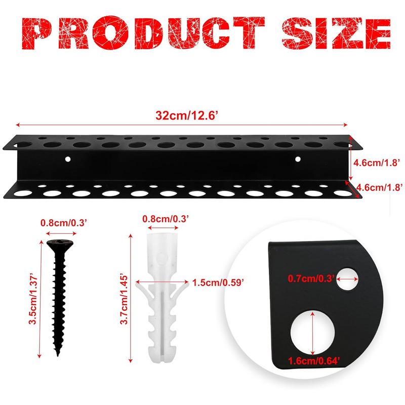 Screw Organizer Wall Mount Screwdriver Storage Rack Manual Tools Holder Hammer Rack Pliers Hardware Tool Organizer