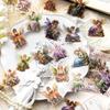 30 Pcs Cute Cartoon Elf PET Sticker Bag Hand Tent DIY Collage Decorative Stickers Hand Made Collage Material