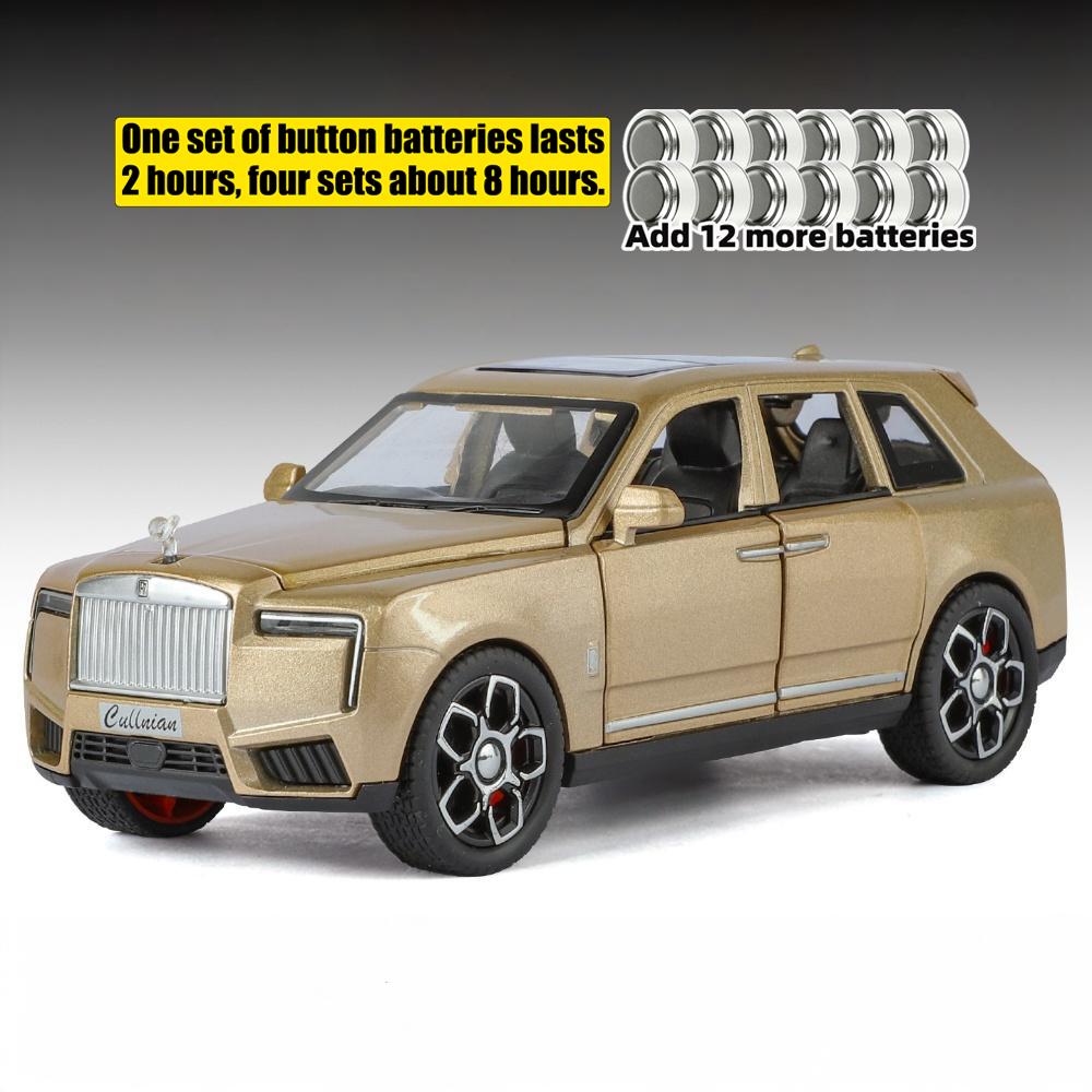 1:32 Rolls Royce Cullinan Luxury SUV Alloy High Simulation Car Model Diecast Display Present Sound And Light Pull Back Birthday