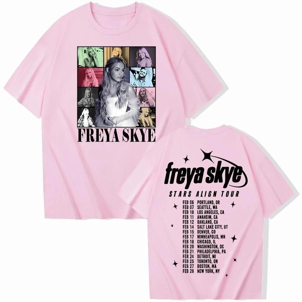 Freya Skye Stars Align Tour Black Cotton T-Shirt with Photo Collage and Full Official Tour Dates T-shirts