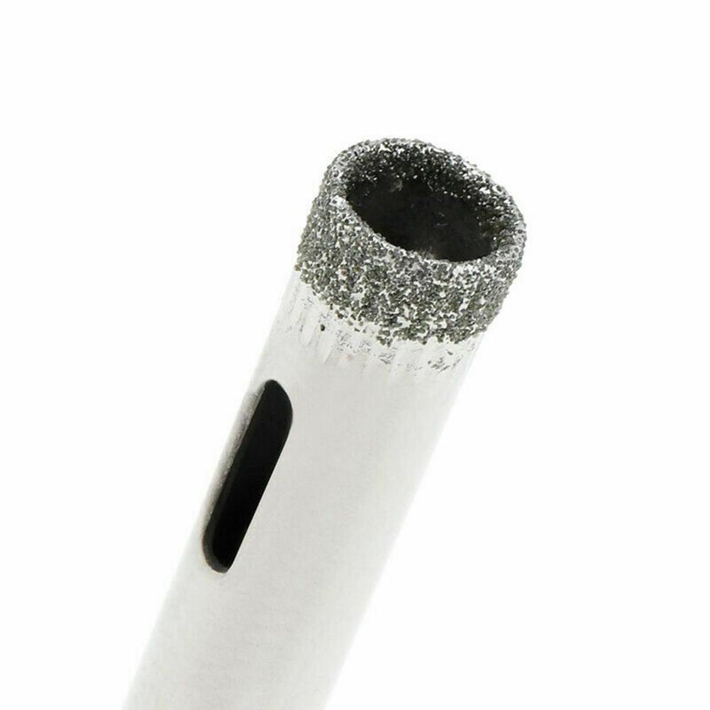 12Pcs 6mm Emery Coated Hss Drill Bit Set-Tile Marble Glass Ceramic Hole Saw Open-Drilling Bits Emery Core Bit Power Tools