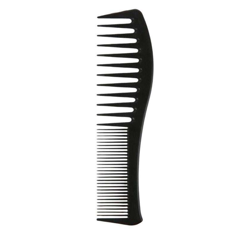 Large Toothed Comb Hairdressing Plastic Wide Toothed Comb Household Anti-static Curly Hair Large Wave Shaped Comb Styling Tools