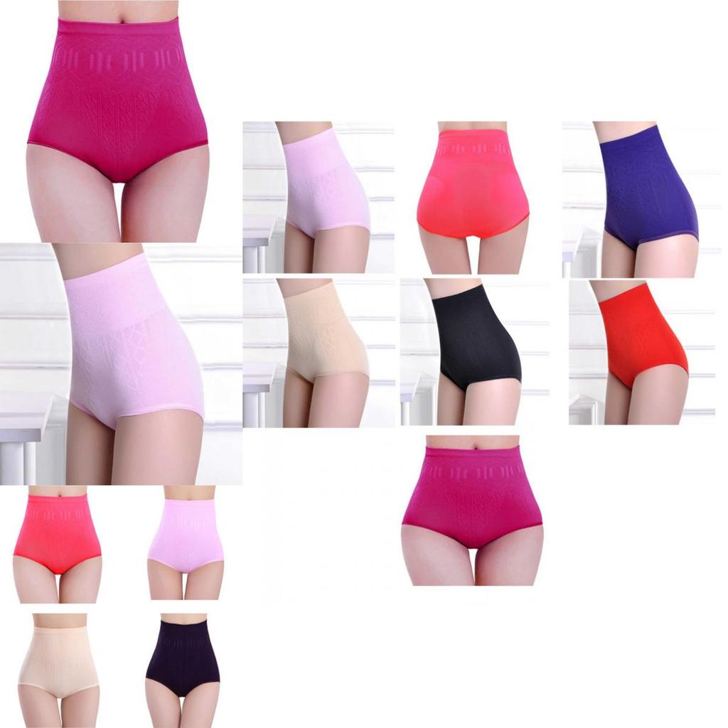 Women's Seamless High Elastic High Waist Tummy Control Body Shaper Briefs For A Flawless Silhouette