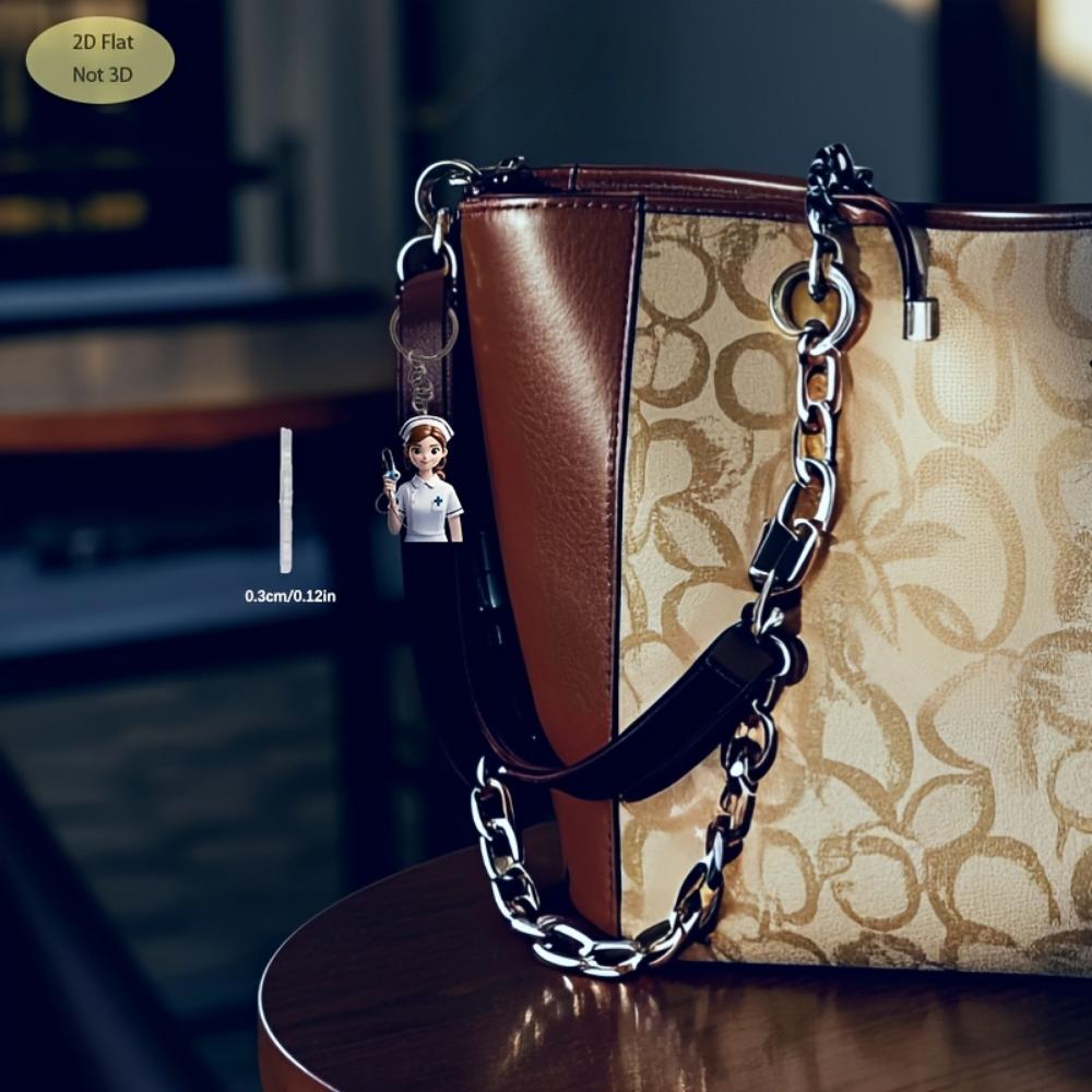 Cute Nurse, 2D Flat Acrylic, Decorative Pendant, Suitable for Keychain, Backpack, Christmas, Halloween