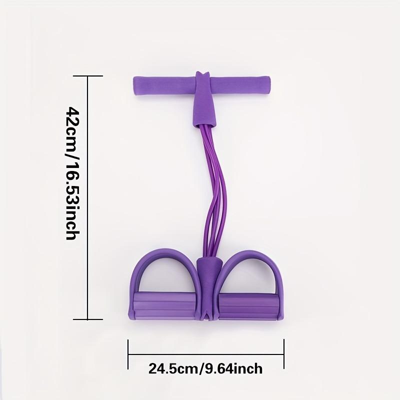 4-Tube Abdominal Core Trainer with Resistance Rope – Home Fitness Equipment for Women, Yoga & Full-Body Workout