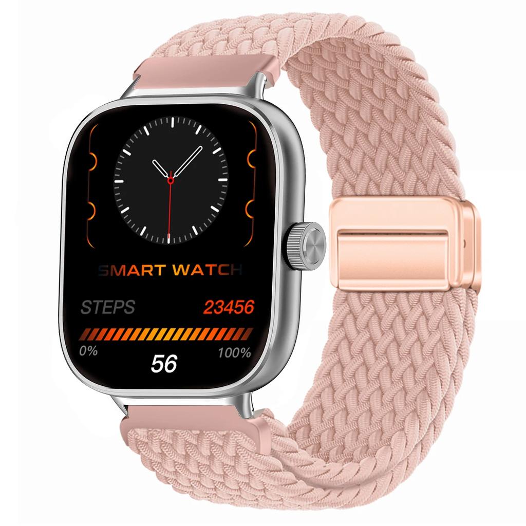 Magnetic Loop for Xiaomi Redmi Watch 4 5 Strap Adjustable Braided Sport Nylon Replacement correa bracelet Miband 8pro 9pro band