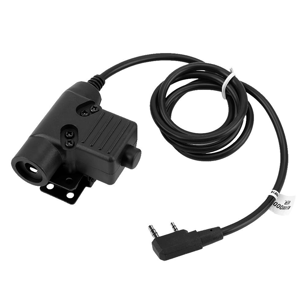 Military Cable Plug Adapter Walkie Talkie Microphone Headset Headphone Earphone