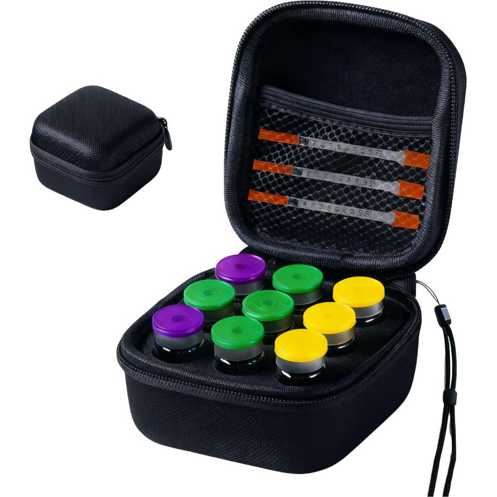 10ML Insulin Vial Storage Case Waterproof 9 Slots Essential Oil Case Wear-resistant Dust-proof Insulin Organizer for Home