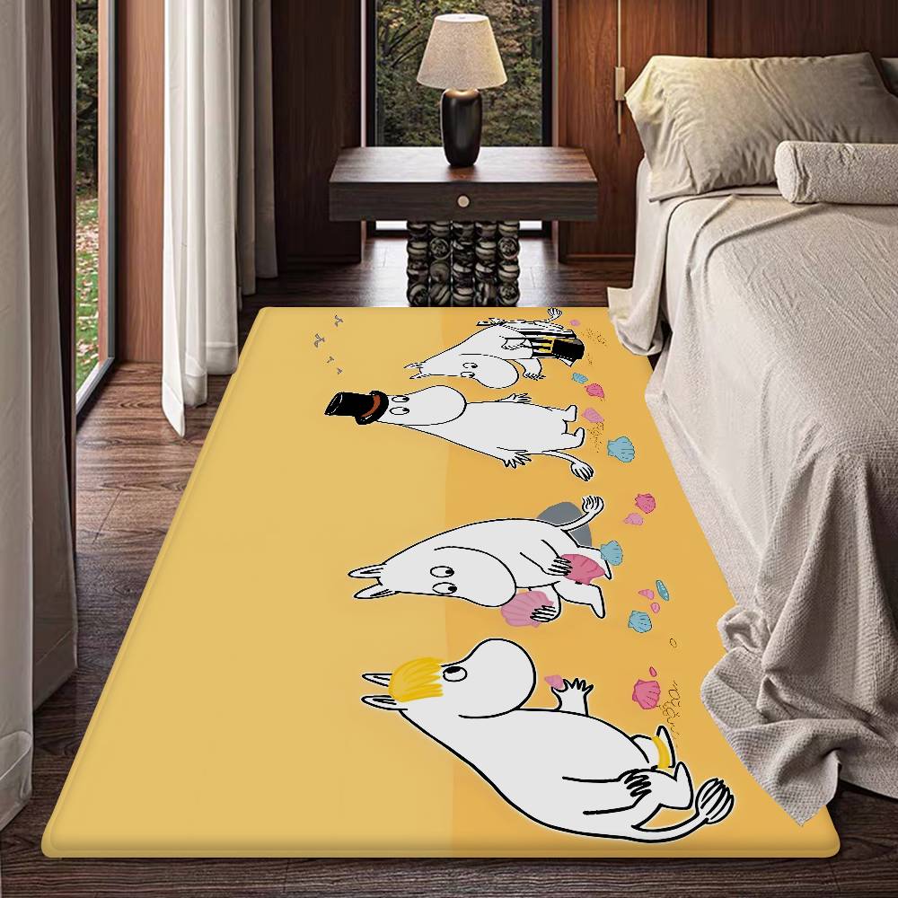 Tappetino Moomin M Carino Stile INS Morbido Pavimento Camera da Letto Casa Tappetino Lavanderia Tappeti Domestici Antiscivolo