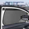 Car Window Suction Cup Blackout Curtain: Mosquito-Proof, Heat Insulating Mesh for Sunshade