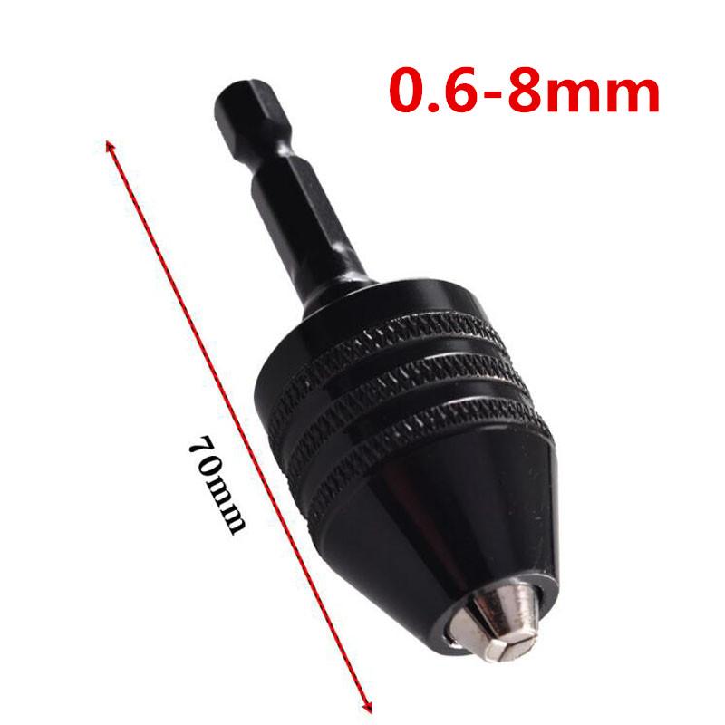 

0,6-8 мм быстросменный шестигранный держатель с тремя кулачками самоцентрирующийся патрон для спирального сверла 6,35 мм электрический шлифовальный патрон для дрели инструмент Pack of 1