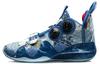 Li Ning WOW 8 Moment Cushioning Slip Resistant Abrasion Resistant Mid top Performance Basketball Shoes Men's Black Blue ABEP001-6