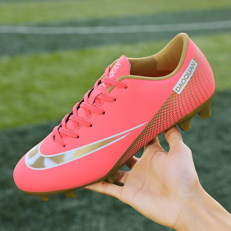 Large Size 32-47 Low Top Football Shoes Men's Broken Nails Children's Women's Training Shoes Teen Students AG Long Nails TF