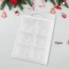 Transparent Candle Melt Moulds Easy Cleaning Empty Cube Tray for Wickless Candles Making Tools for Christmas Party