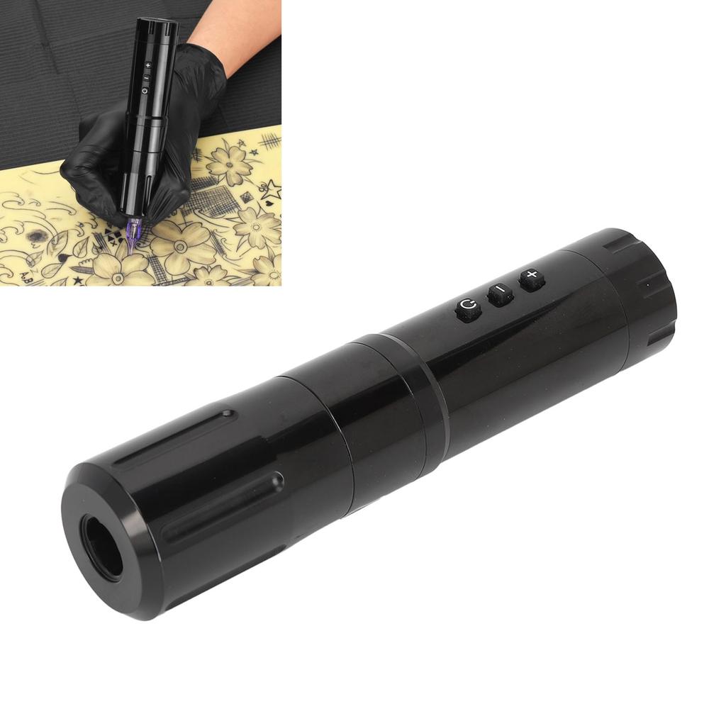 Wireless Tattoo Machine Pen 3mm Stroke Fast Charging LED Display Aluminum Alloy Cartridge Needle Tattoo Pen
