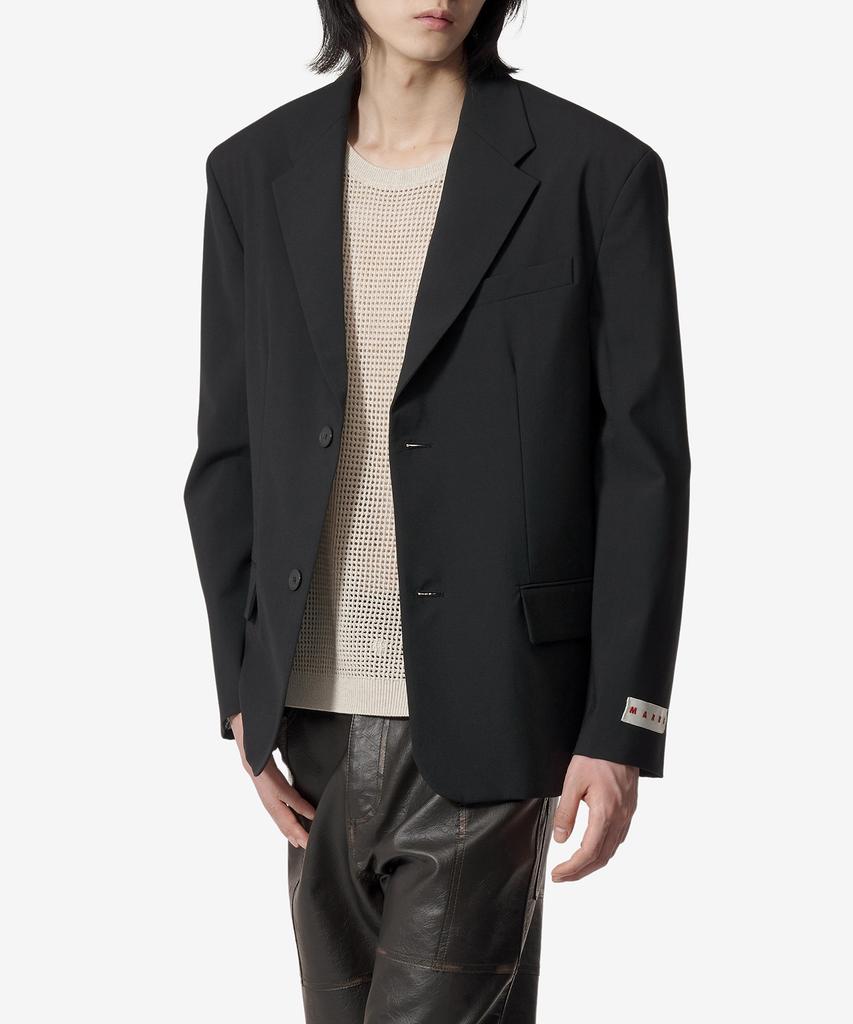Marni 2-Button Single Regular Jacket - Black / Gumu0122U0Utp77100N99