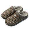 Men Slippers Black New Winter Suede Slippers Warm Indoor Slipper Waterproof Home House Shoes Men Warm Velvet Fur Knitting Shoes