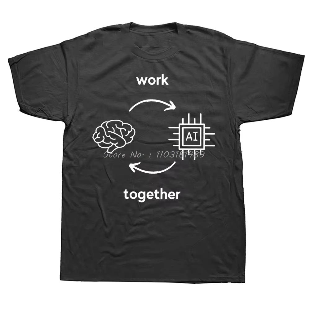 AI VS Human OpenAI Style TShirt ChatGPT CHAT GPT Comfortable Hip Hop Gift Clothes O-Neck T Shirt Fitness Short Sleeve Top Tees