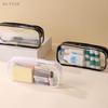 {MX} Large Capacity PVC Waterproof Pen Bag Simple Transparent Pencil Case Office School Stationery Organizer Makeup Bag