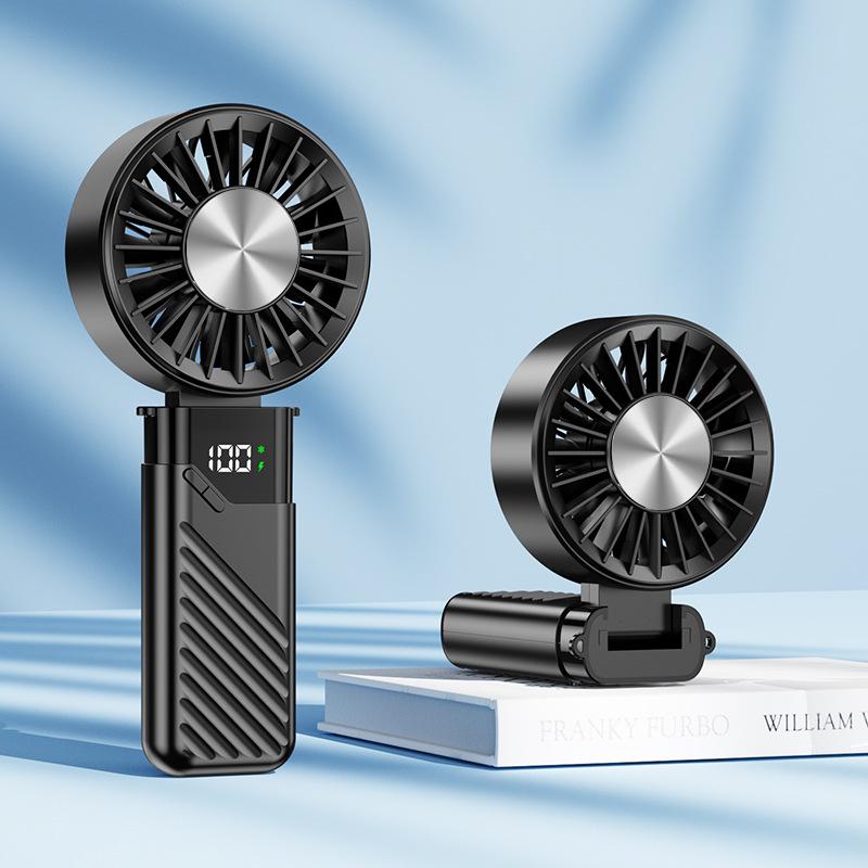 2026 Silent Mini Handheld Fan: 100-Speed Rechargeable with Cooling Ice Pack