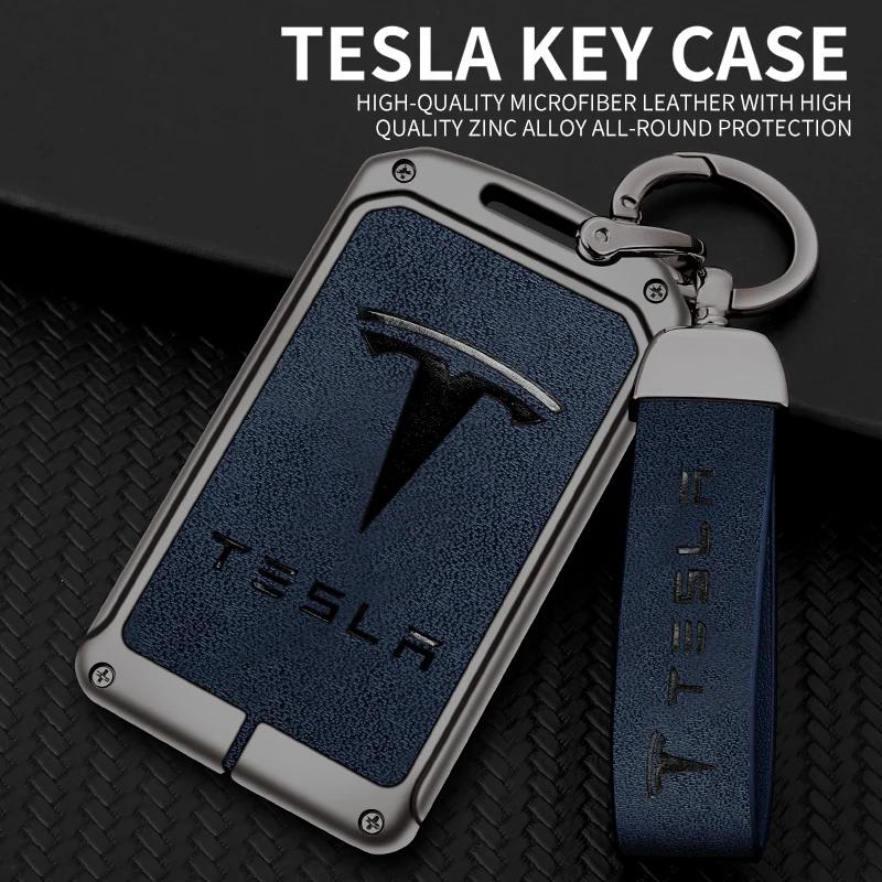 CREKH1 Zinc Alloy Car Smart NFC Card Key Cover Case Protector Holder Shell for Tesla Model 3 S X Model Y Auto Accessories