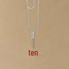 Spicy Girl Shiny Full Diamond Cross Pendant Long Necklace - Non-Fading Hip Hop Halloween Collarbone Chain