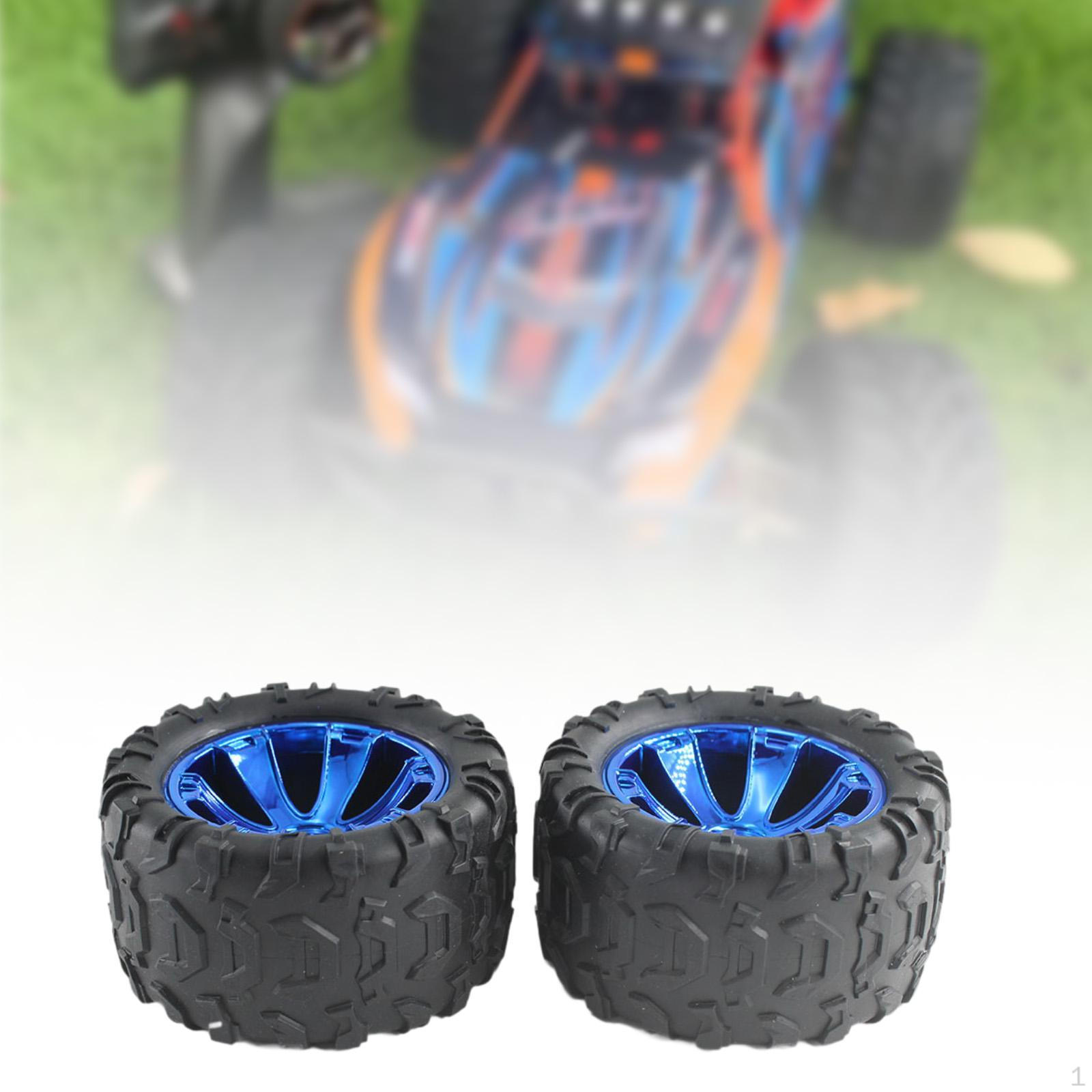 

2Pcs 1/14 RC Car Left Tires Easy to Install Accessory Assembly Spare Parts