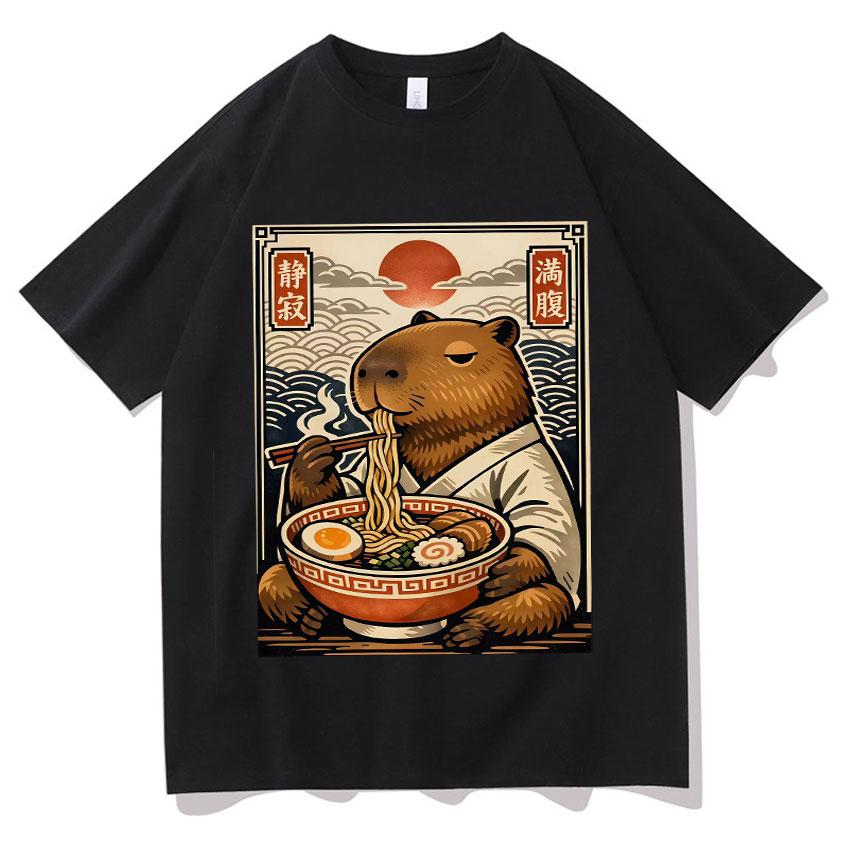 RaUnisex Funny TShirt Japanese Unisexga Graphic Print Unisex Casual Summer Streetwear T Shirts Fashion Loose Clothing Y2K Oversized Tops