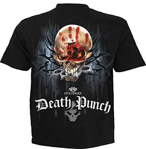 Spiral - 5FDP - GAME OVER (Unisex Black Short Sleeve T-Shirts) Ex Large S