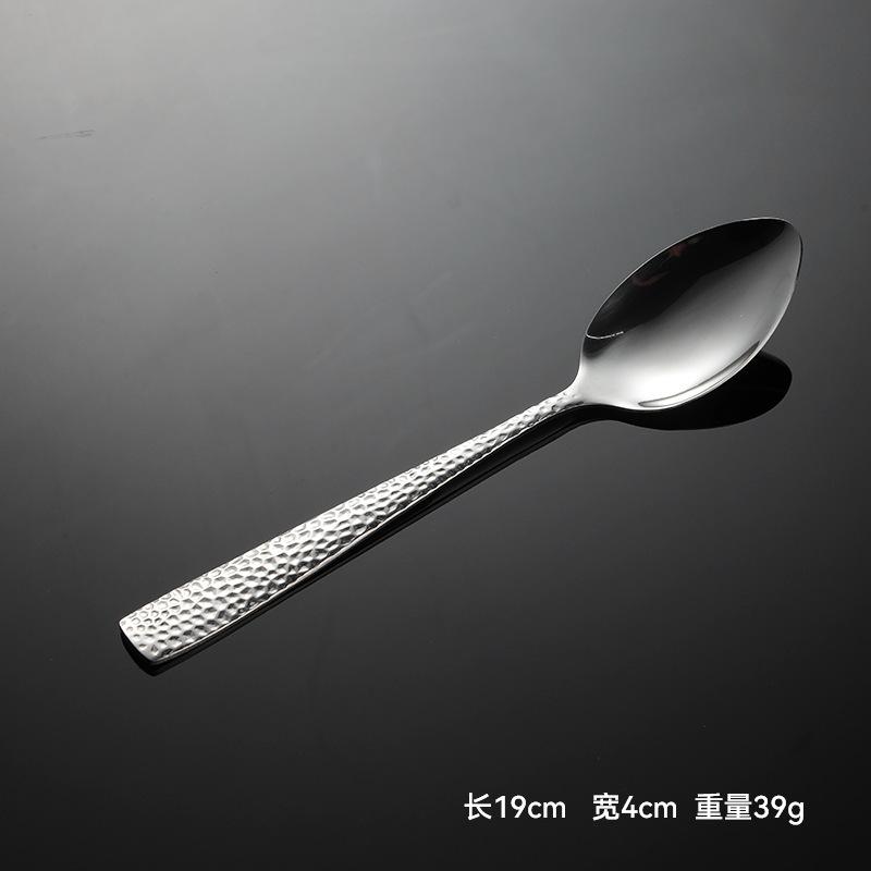 430 Stainless Steel Hammer C007 Series Knives, Forks, Spoons, Square Handles, Western Tableware, Snakeskin Gifts, Water Cube