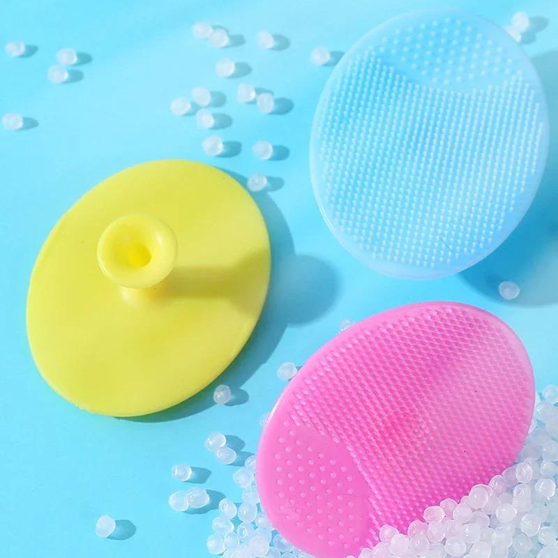 Soft Silicone Facial Brush Cleansing Massager Exfoliating Silicone Facial Scrub Baby Massage Brush. Silicone Face Scrubber
