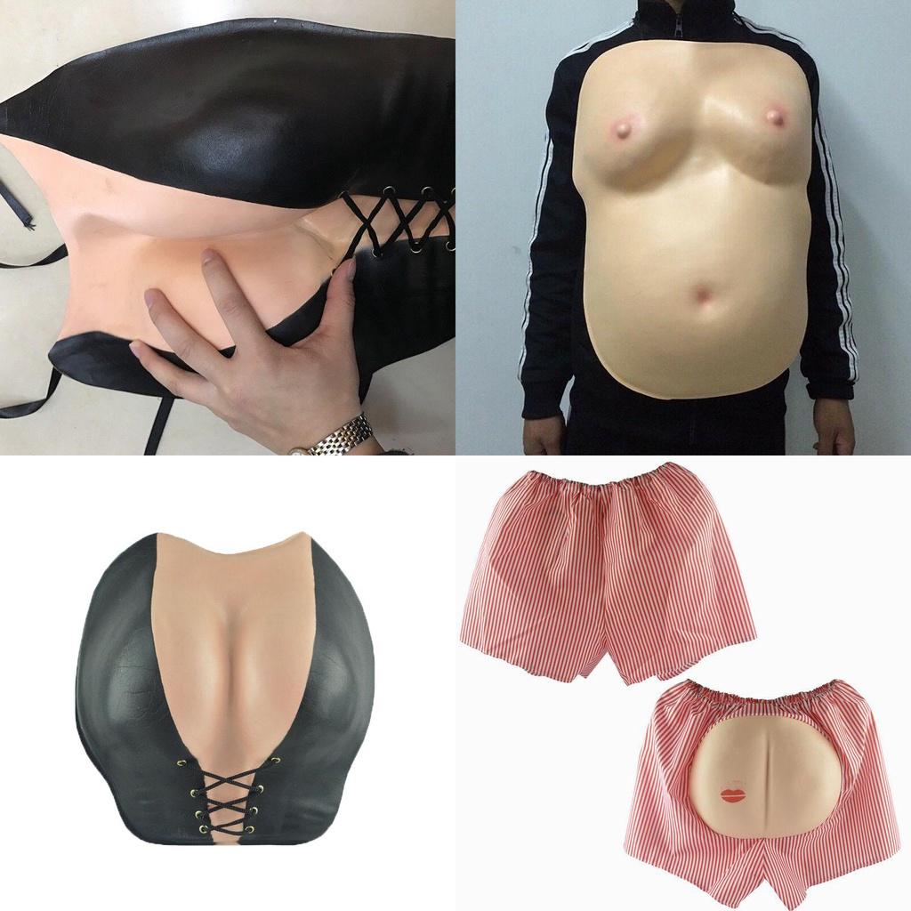 Halloweenové falešné svalnaté hrudní svaly Kůže Pěna Eva Pro Pohodlné Cosplay Kostýmy Dodávka