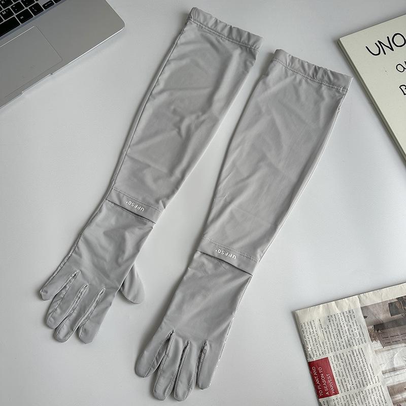 Falling Pool Knitwear: Women s Summer UV Protection Ice Silk Touchscreen Gloves  Cycling Sleeves