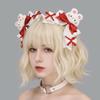 1 Paar Cartoon-Tier-Satin-Schleifen-Haarnadeln Y2K Lolita-Mädchen-Barrettes Lolita-Haarspangen Party