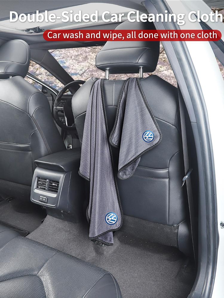 Car Wash Cleaning Cloth Stain And Water Resistance Convenient Storage For VW Golf GTI Polo Passat Scirocco Tiguan Jetta T-ROC BHR1