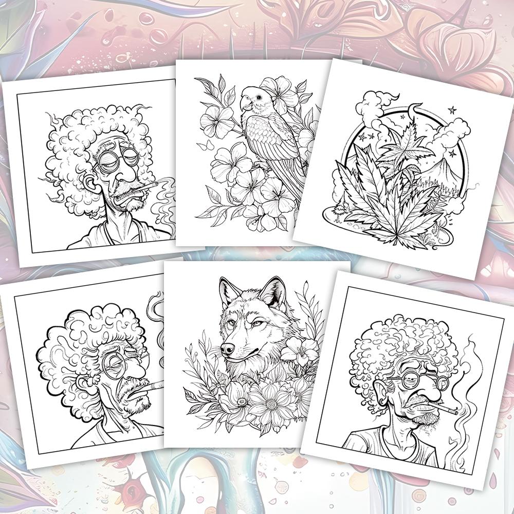 1pc,Adult coloring book,30 sheets different patterns 8.3x8.3''100gsm,is a Valentine's Day Easter holiday gift