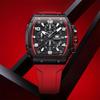 OLEVS Men's Stylish Chronograph Waterproof Multi-Function Watch with Silicone Strap White