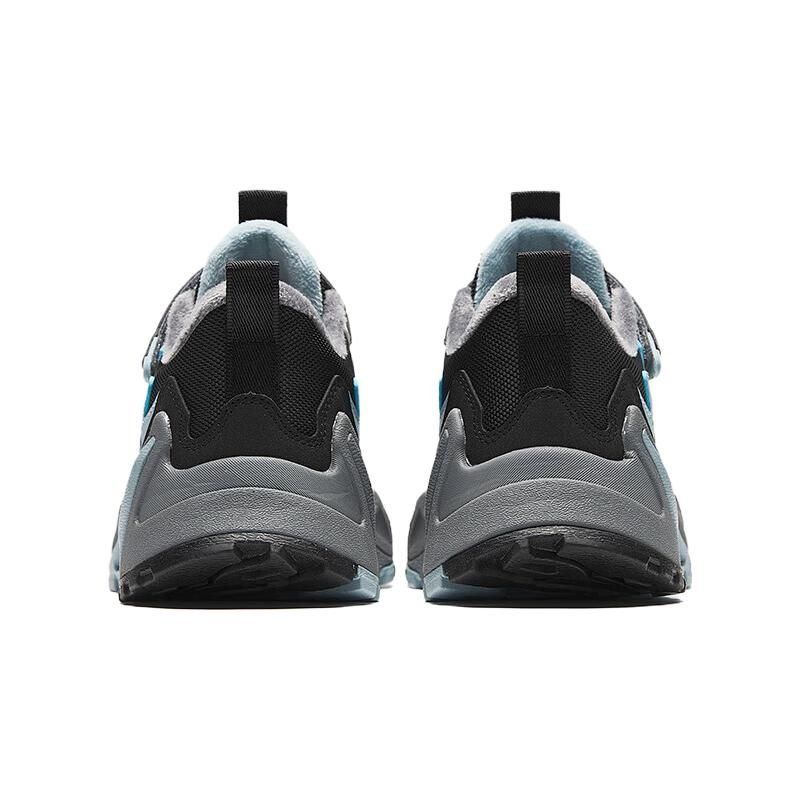 Anta Kids Velcro Non-Slip Warm Casual Shoes Kids Shoes Blue Gray 312346920-2