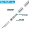 Non-Slip Metal Scalpel Knife Tools Kit Cutter Engraving Craft Knives+5pcs Blades Mobile Phone PCB DIY Repair Hand Tools