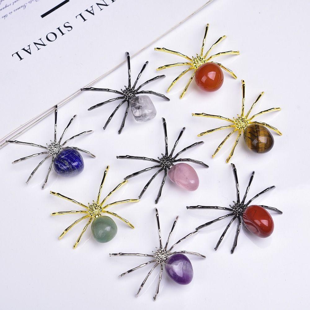 Spider Shape Spider Miniatures Crystal Spider Crystal Crafts Spider Ornaments  Party Decorations
