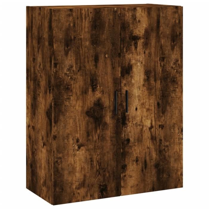 VidaXL Armoire murale chêne fumé 69,5x34x90 cm 828441