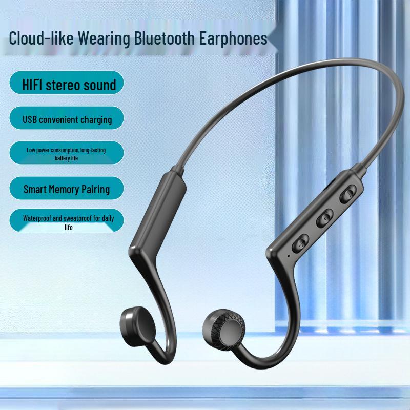 KS19 Waterproof Wireless Neckband Earphones - Sport-Compatible Bluetooth Headset