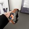 Lederband mit Litschi-Muster für Apple Watch Series Ultra 49 mm Faltschließe Uhr für iWatch 9 8 7 6 5 4 3 2 se 41 mm 45 mm 40 mm 44 mm 38 42 mm Zubehör