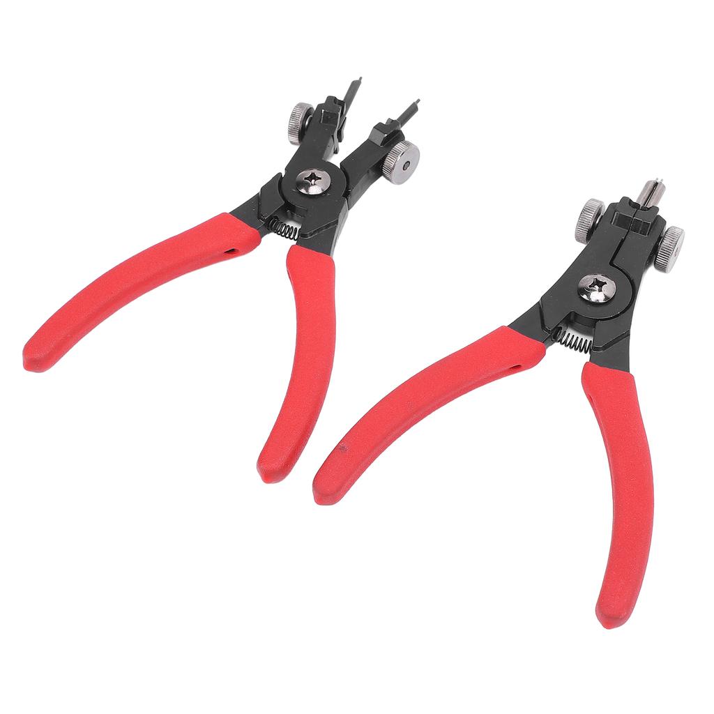 2pcs Snap Ring Pliers Set Adjustable Internal External Snap Ring Pliers for Most Vehicles Snap Ring Retaining Remover