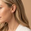 Round Titanium Hoop Earring Silver Earlobe Piercing Jewelry Punk Cartilage Circle Earring  Women