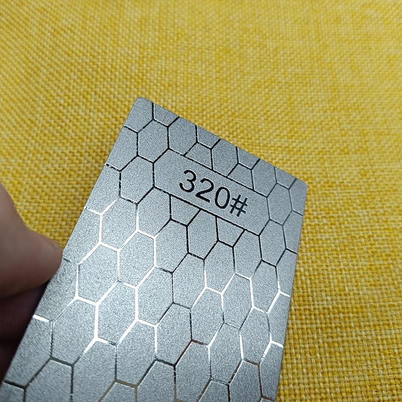 Diamond Knives Sharpening Stone 400-1000# Grindstone Knife Sharpener Ultra-thin Honeycomb Surface Whetstone