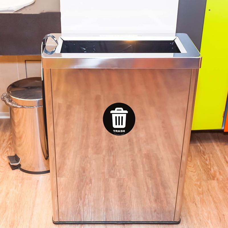 5-Inch Waterproof Recycling Bin Stickers: Ideal for Trash Cans & Automotive Decoration 50pcs